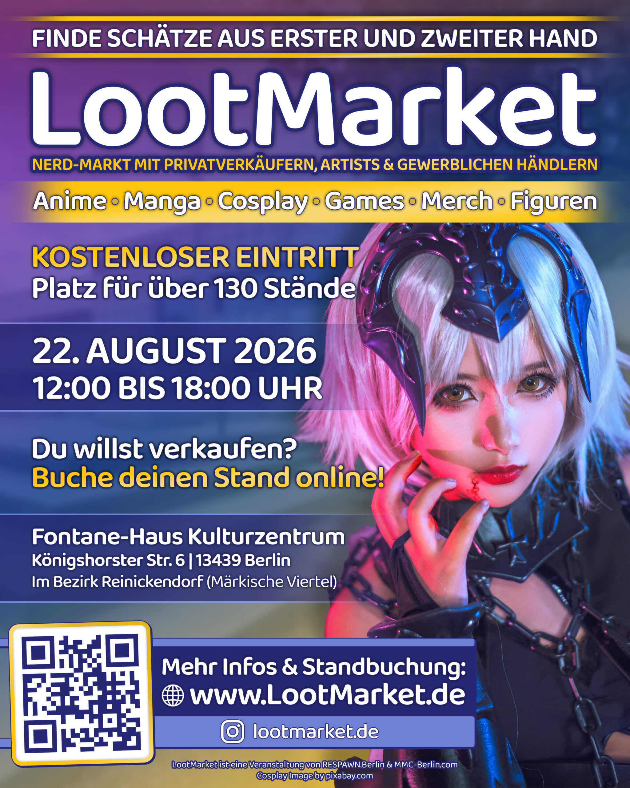 LootMarket Berlin: Neuer Nerd-Markt für Anime, Manga, Cosplay und Games